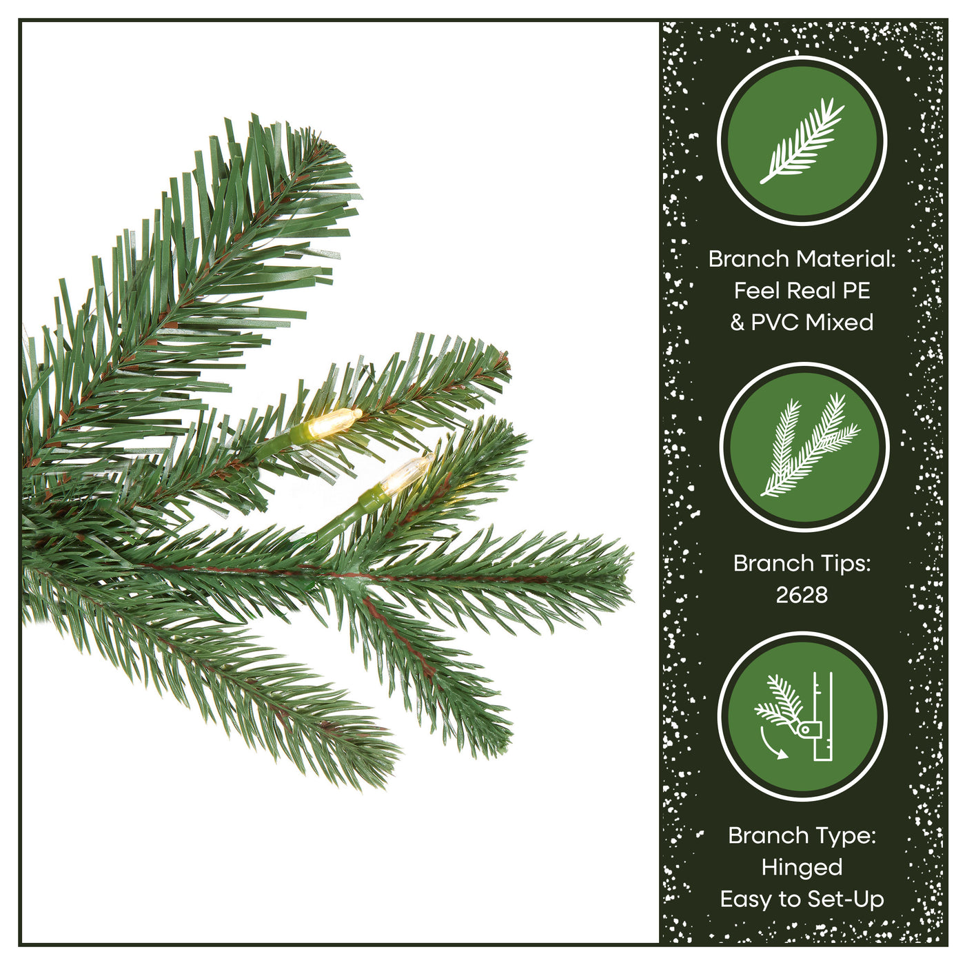 9 ft. Pre-Lit Winslow Fir Tree with Warm White LED Lights - National Tree Company