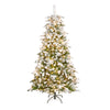 6.5 ft. Pre-Lit Snowy Everest Fir Medium Tree with Clear Lights, Plug-In - National Tree Company