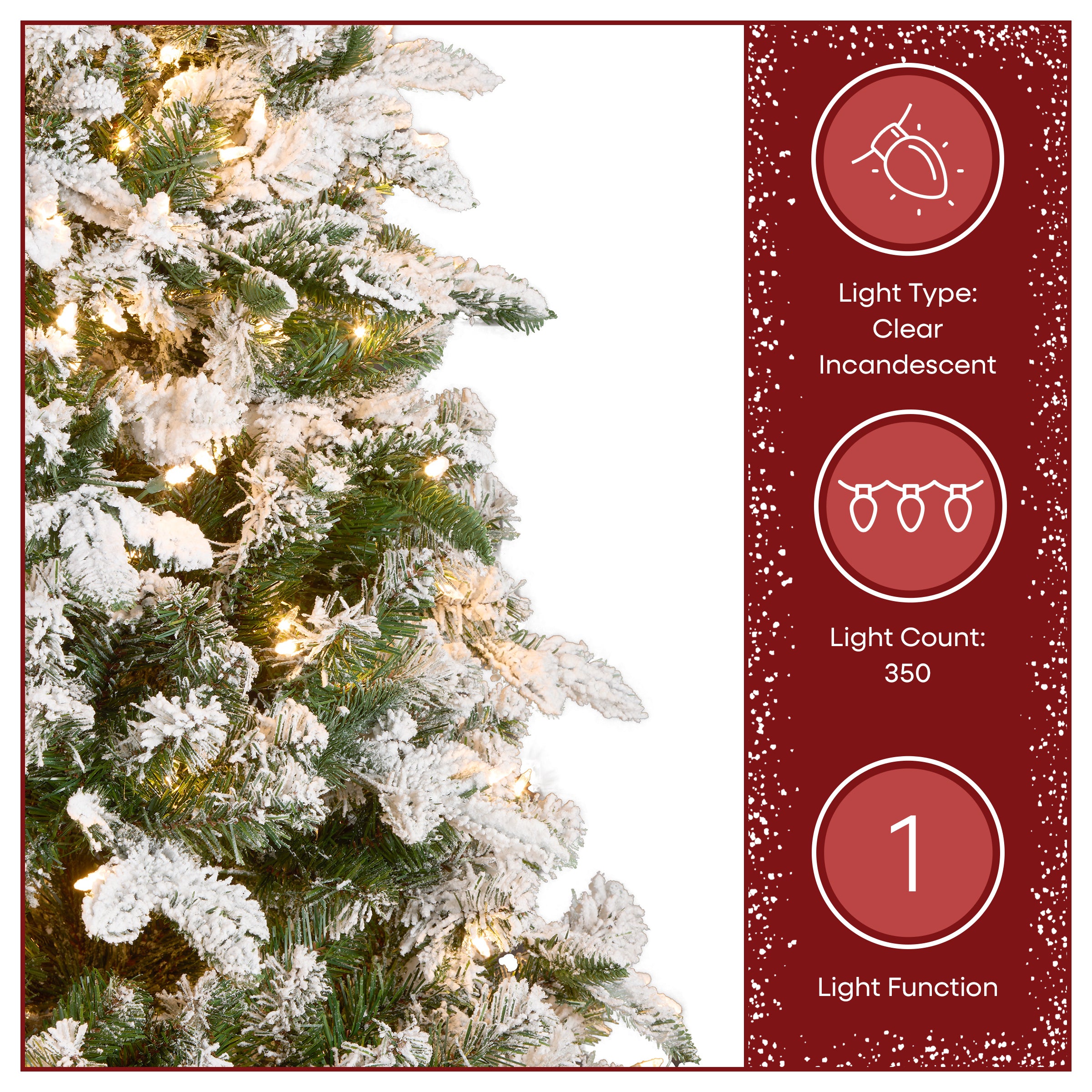 National Tree Company Snowy Everest Fir Tree - Thumbnail 5