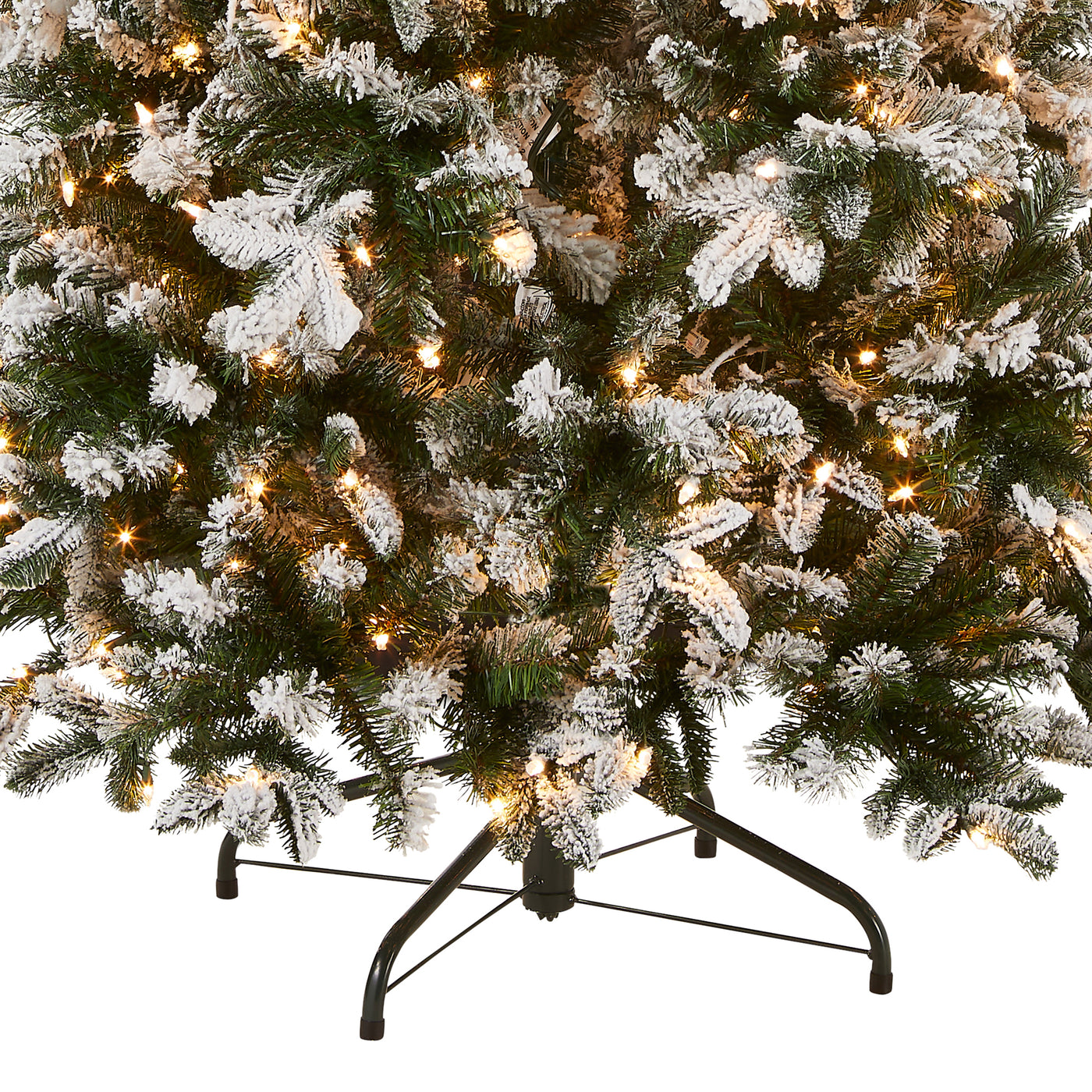 6.5 ft. Pre-Lit Snowy Everest Fir Medium Tree with Clear Lights - National Tree Company