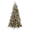 7.5 ft. Pre-Lit Snowy Everest Fir Medium Tree with Clear Lights, Plug-In - National Tree Company