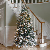 9 ft. Pre-Lit Snowy Everest Fir Medium Tree with Clear Lights - National Tree Company