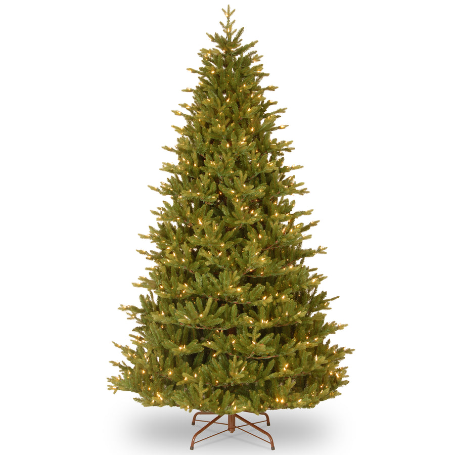 7.5 ft. Pre-Lit Woodard Fir Tree with PowerConnect Dual Color LED Lights - National Tree Company