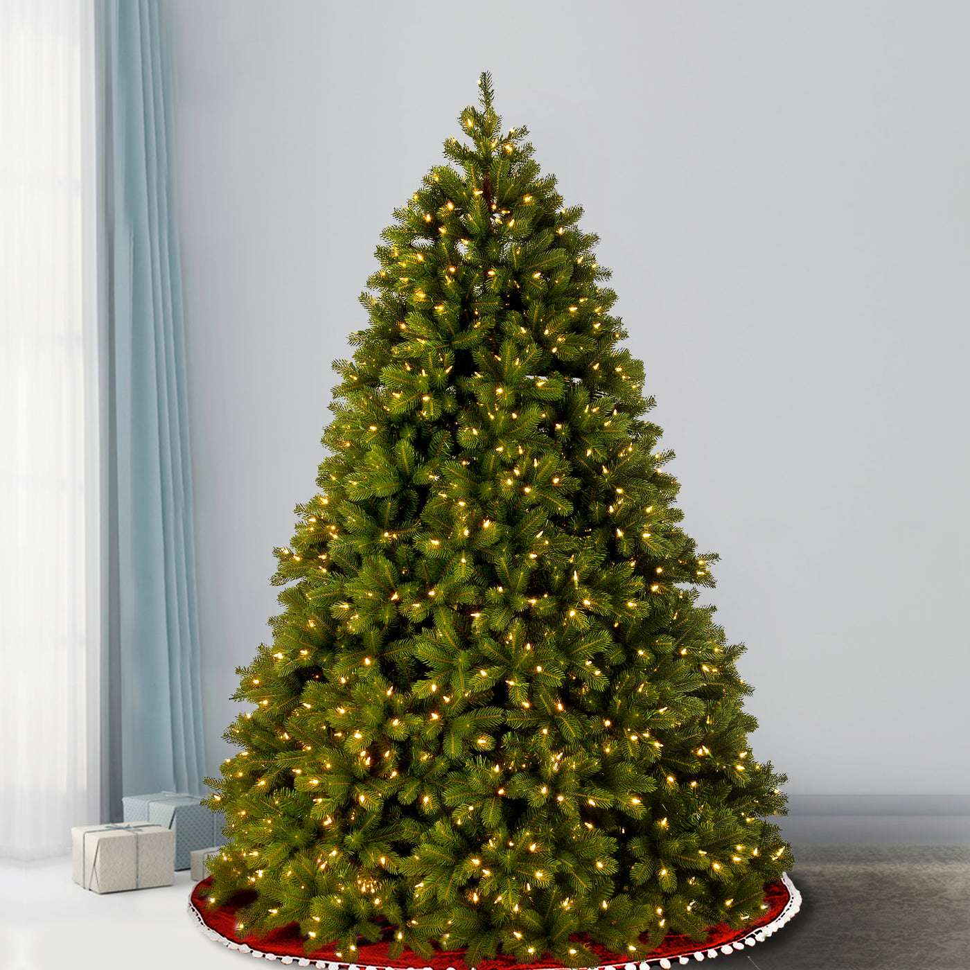 7.5ft. Pre-Lit Deluxe Downswept Douglas Fir Tree with PowerConnect Dual Color LED Lights - National Tree Company