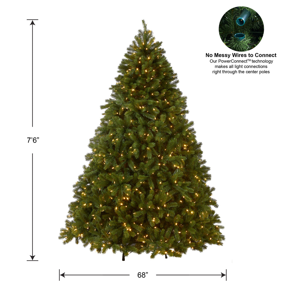 7.5 ft. Pre-Lit Deluxe Downswept Douglas Fir Tree with PowerConnect Du ...