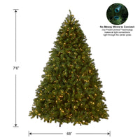 7.5ft. Pre-Lit Deluxe Downswept Douglas Fir Tree with PowerConnect Dual Color LED Lights - National Tree Company