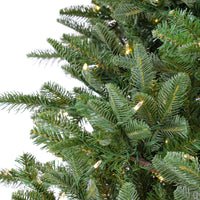 10ft. Pre-Lit Norway Spruce Hinged Tree with Warm White LED Lights - National Tree Company