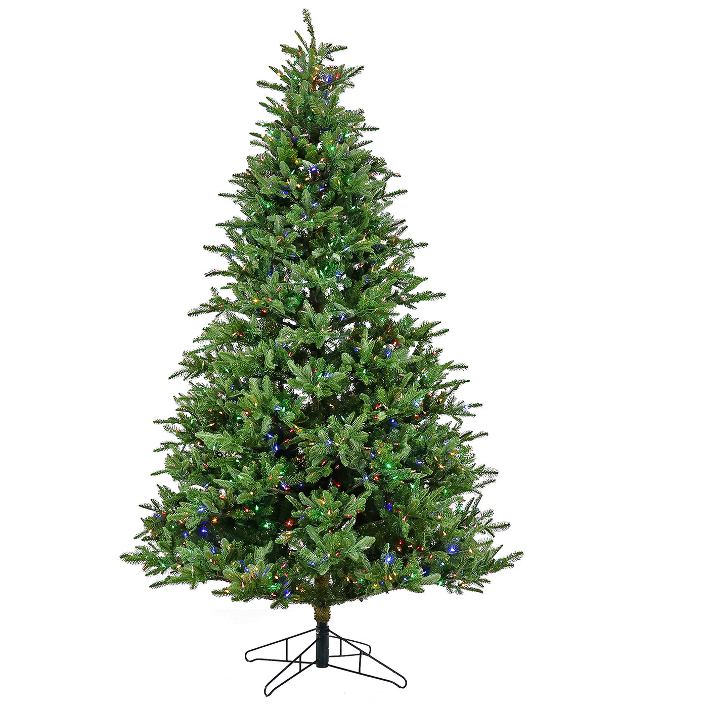 10ft. Pre-Lit Norway Spruce Hinged Tree with Warm White LED Lights - National Tree Company