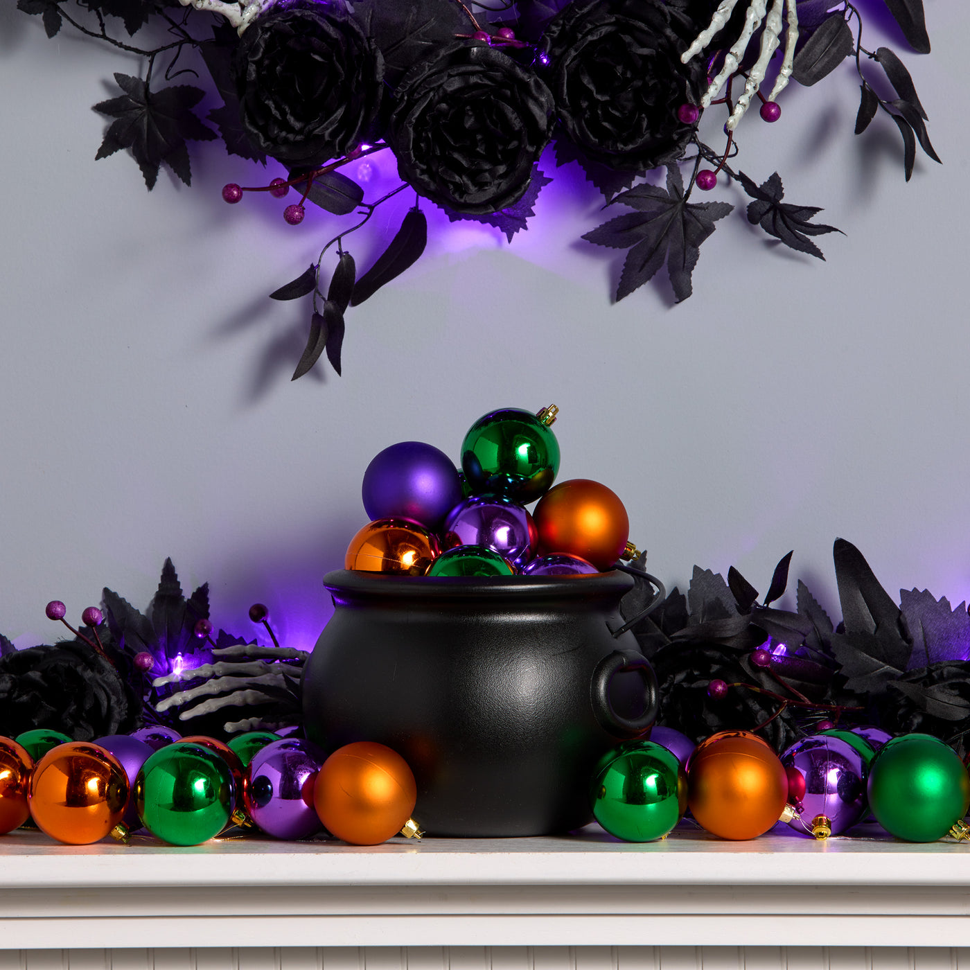 Halloween 50-Piece Ball Ornaments Set - National Tree Company