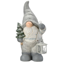 19" Winter Gnome with Lantern Candleholder - National Tree Company