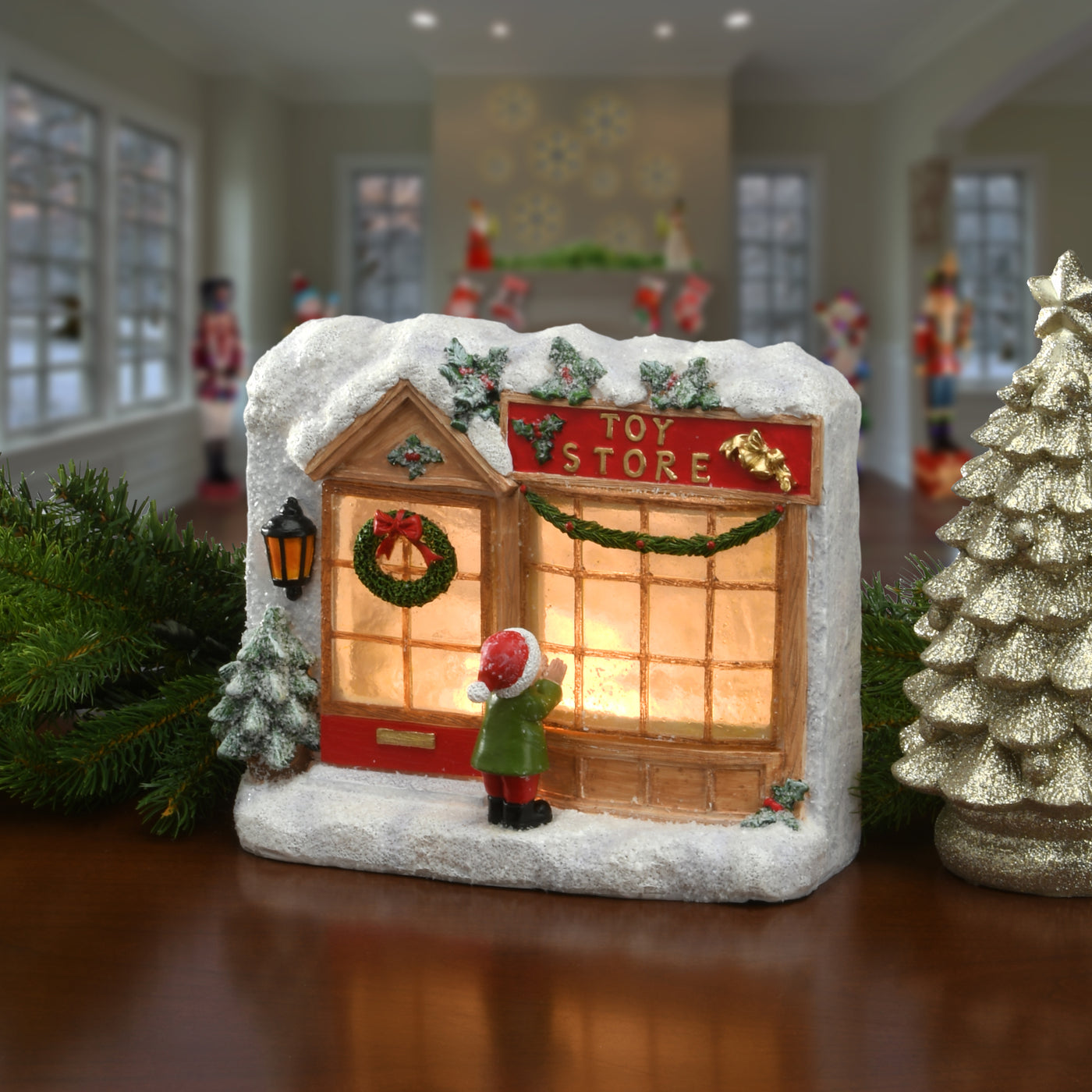 7 in.Toy Store House with LED Lights - National Tree Company