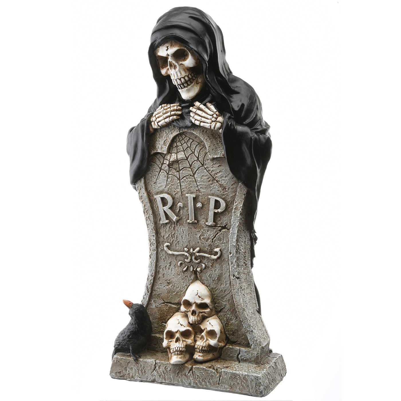 Halloween Skeleton Behind a Tombstone Decoration, 12 Inches - National Tree Company