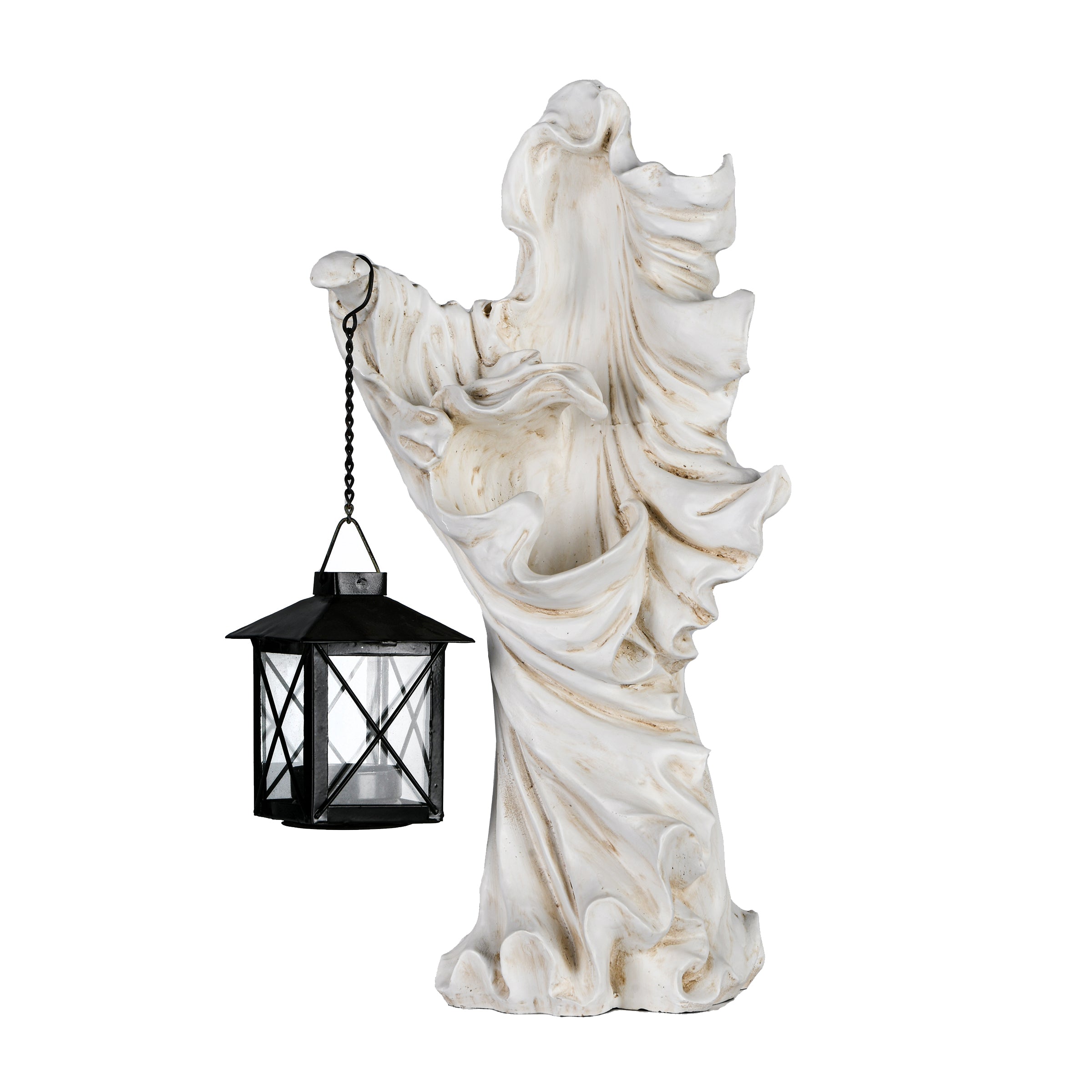 White ghost outlet with lantern