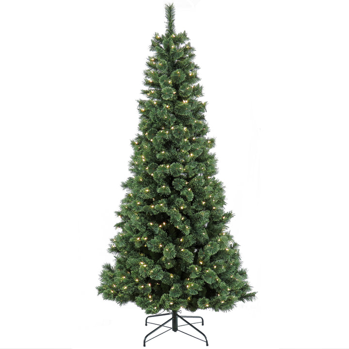 7.5 ft. Pre-Lit Pilchuck Pine Tree with LED Lights