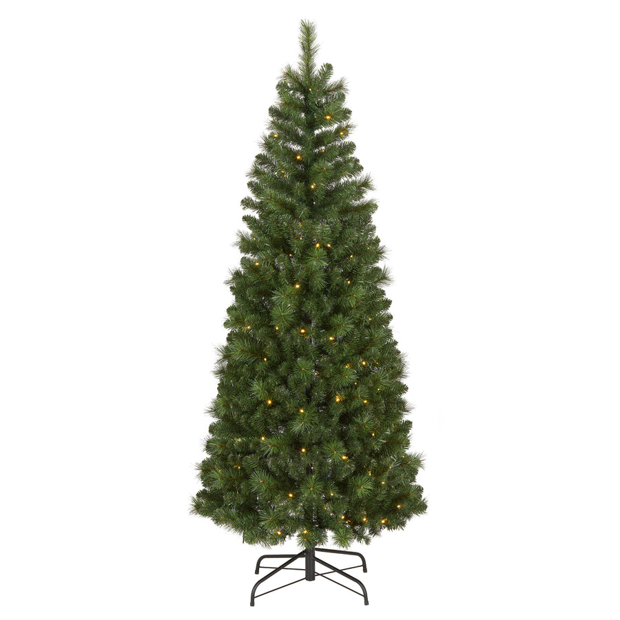 6 ft. Pre-Lit Pop-Up Pinewick Jinglepop Tree with Warm White LED Lights - National Tree Company