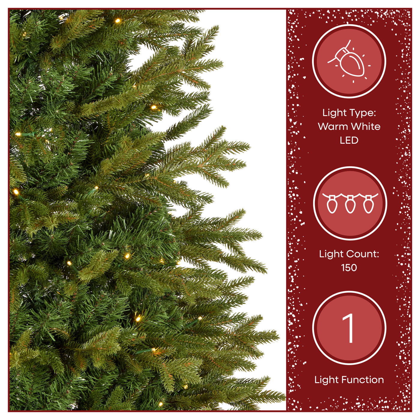6 ft. Pre-Lit Pop-Up Pinewick Jinglepop Artificial Christmas Tree with Warm White LED Lights - National Tree Company