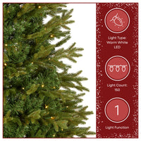 6 ft. Pre-Lit Pop-Up Pinewick Jinglepop Artificial Christmas Tree with Warm White LED Lights - National Tree Company