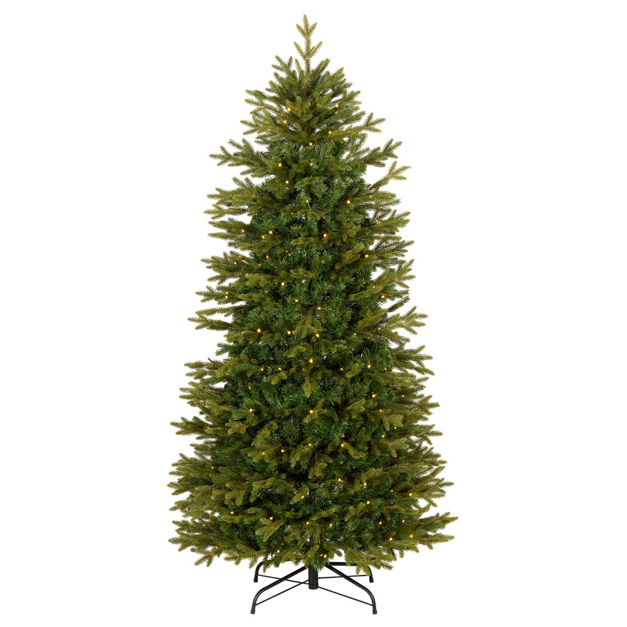 6 ft. Pre-Lit Pop-Up Everly Jinglepop Tree with Warm White LED Lights - National Tree Company