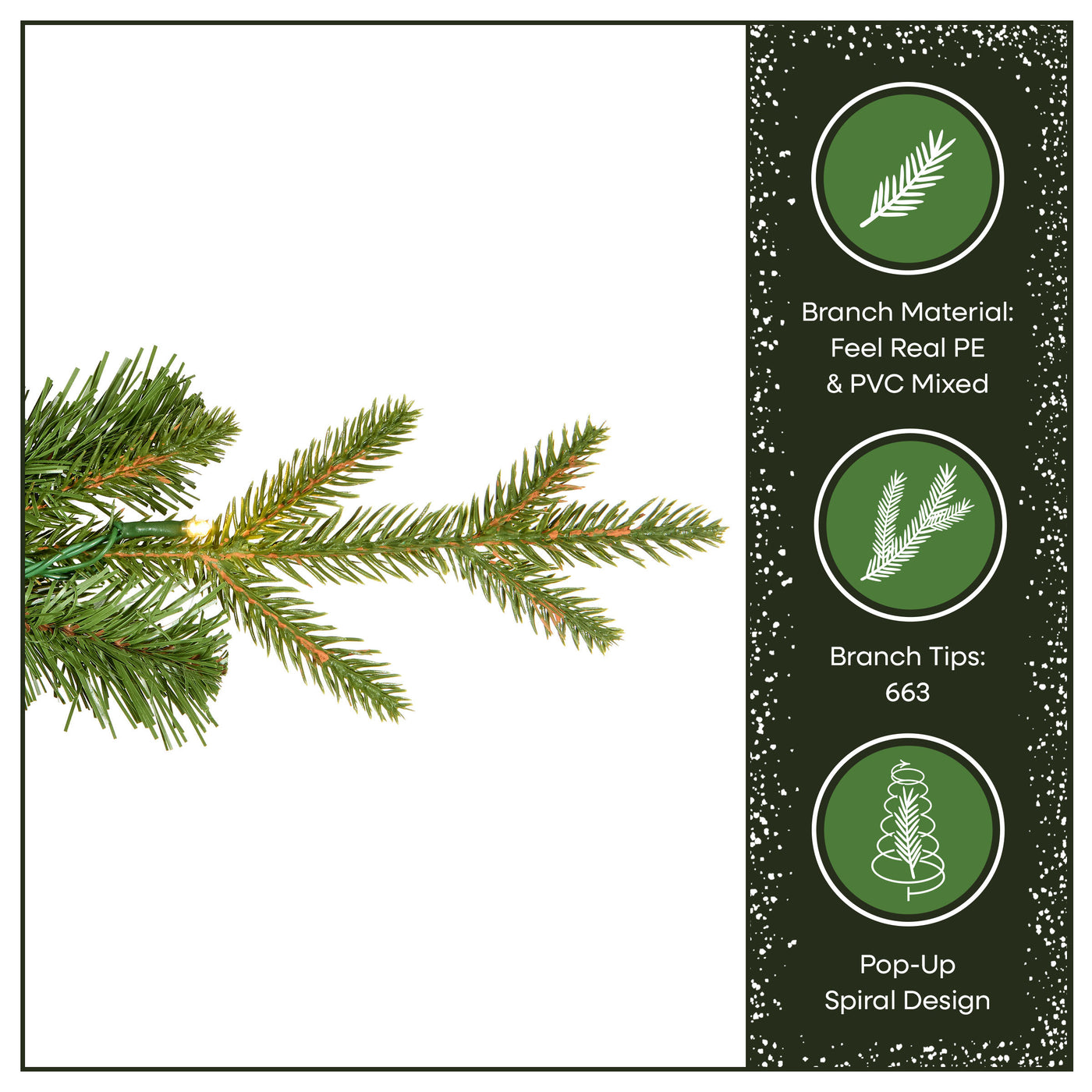 6 ft. Pre-Lit Pop-Up Everly Jinglepop Artificial Christmas Tree with Warm White LED Lights - National Tree Company