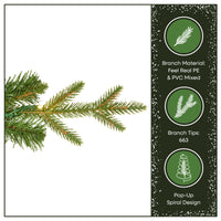 6 ft. Pre-Lit Pop-Up Everly Jinglepop Artificial Christmas Tree with Warm White LED Lights - National Tree Company