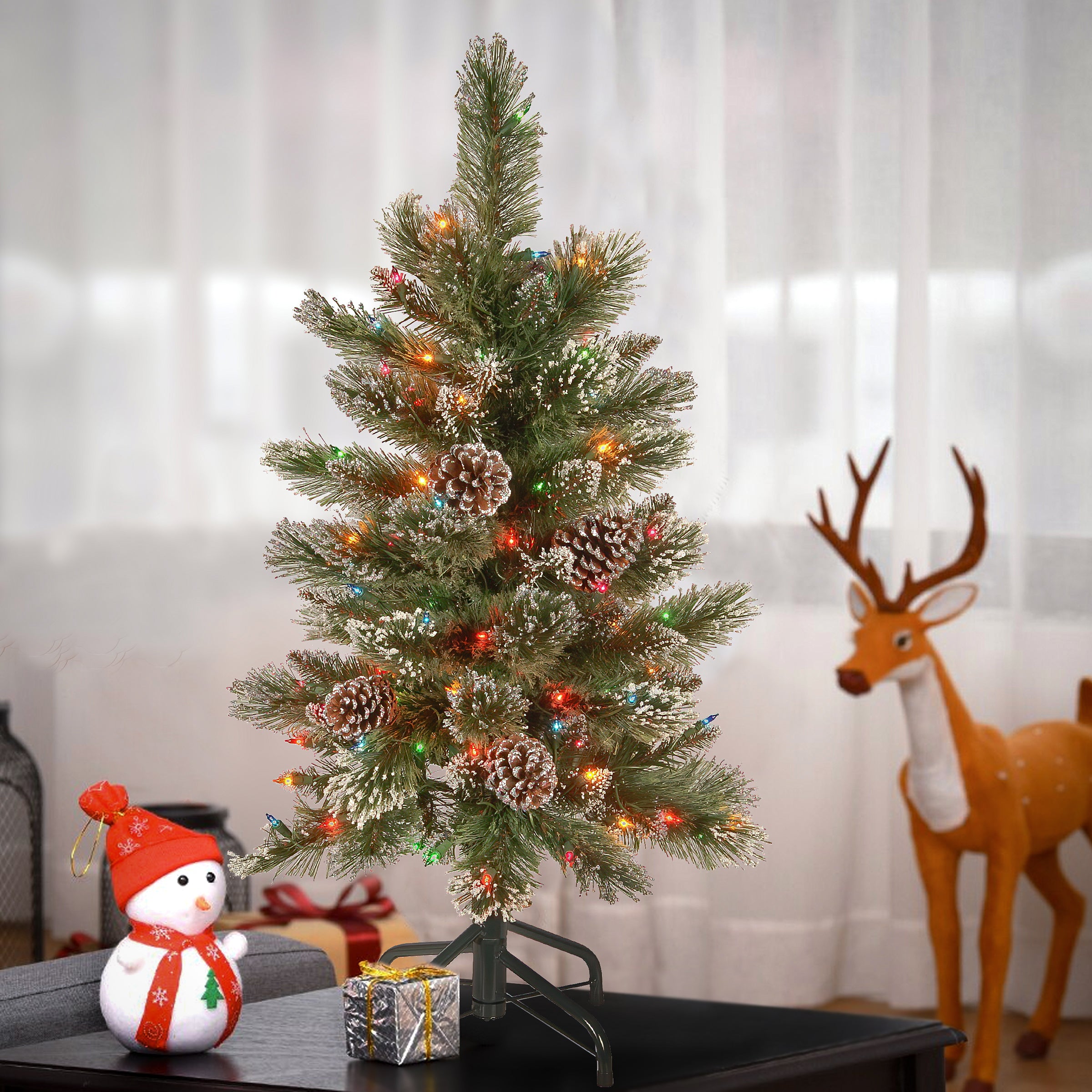 3 ft artificial christmas tree best sale clearance