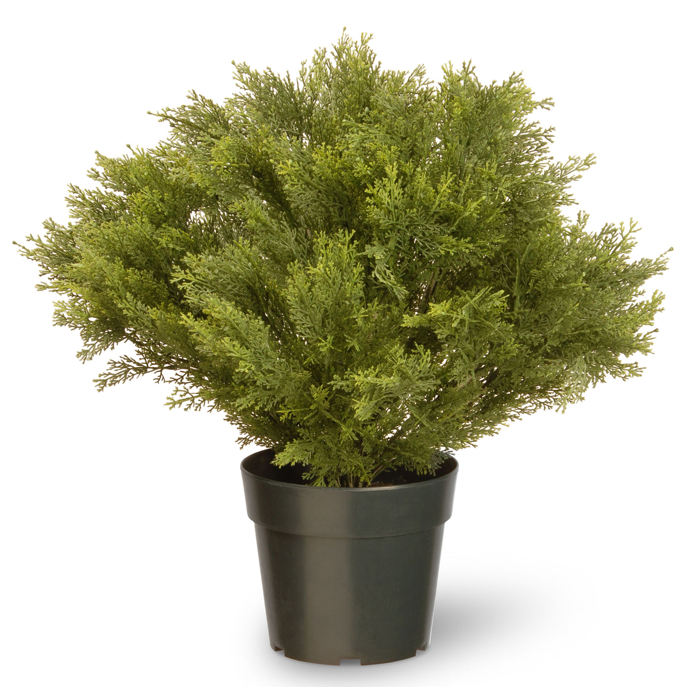 Artificial Globe Topiary, Juniper, Includes Green Pot Base, Spring Collection, 28 Inches - National Tree Company