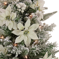3 ft. Pre-Lit Frosted Colonial Slim Tree with Clear Lights, Plug-In - National Tree Company