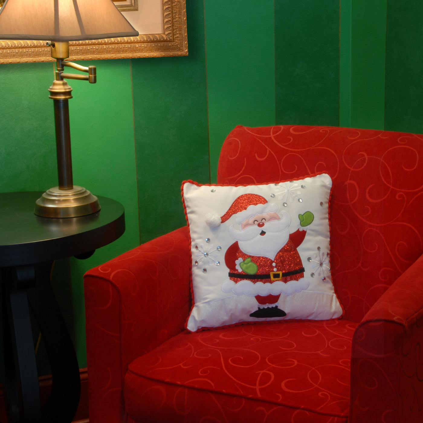 16 in. Santa Pillow - National Tree Company