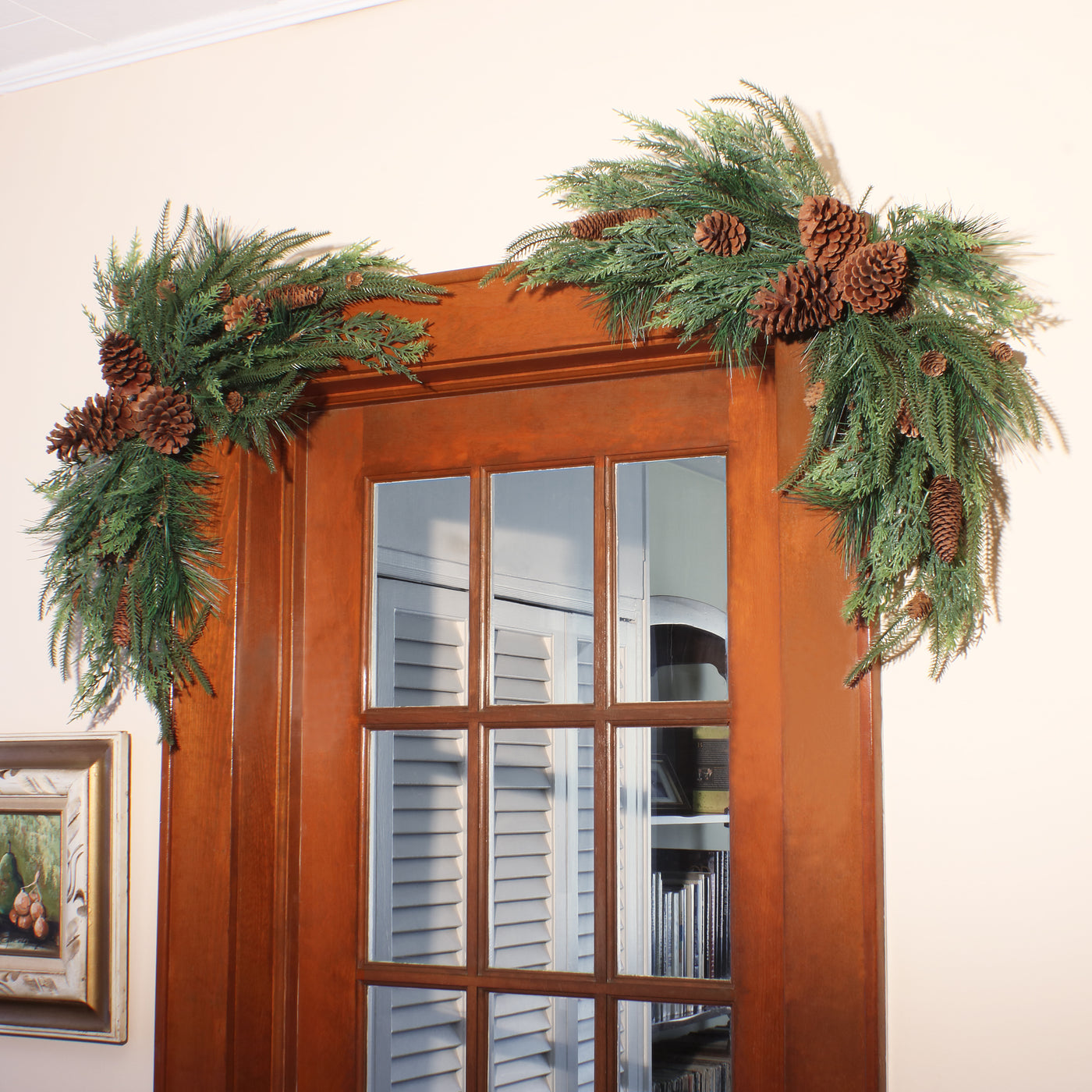 26 in. Mixed Pine Christmas Corner Swags - National Tree Company