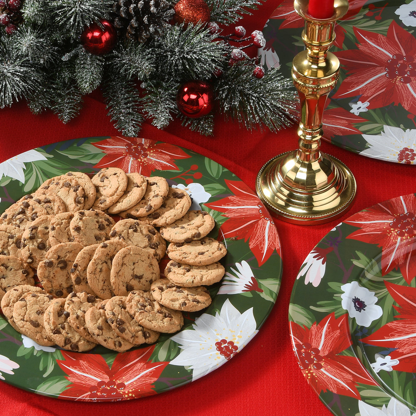 13 in. 4-Piece Holiday Plate Set - National Tree Company