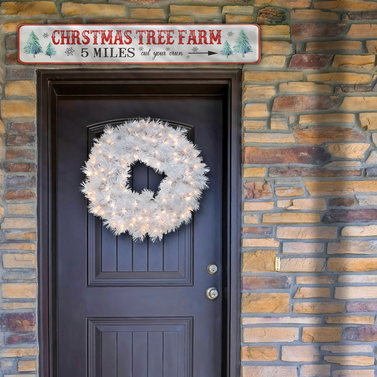 Tree Farm Signage 47 in. Vintage Tree Farm Wall Sign · National Tree Company