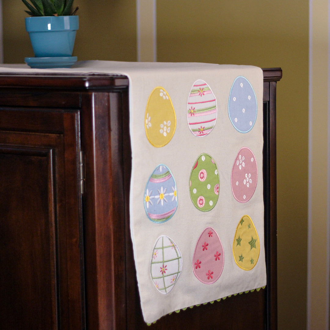Easter Egg Decorative Table Runner, Easter Collection, 6 Feet