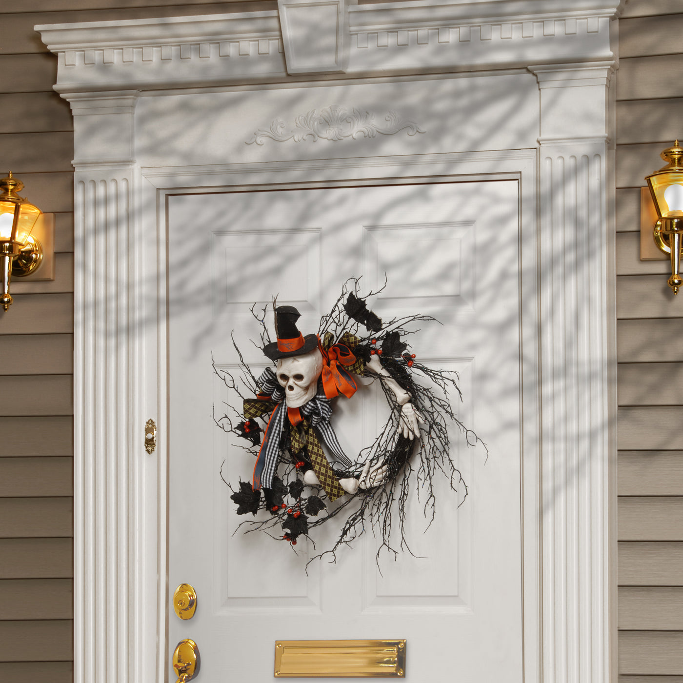 Halloween 24” Skeleton & Black Twigs Decor - National Tree Company