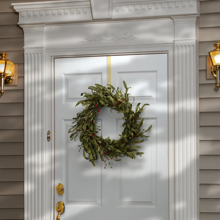 22 in. Fall Wreath with Assorted Grass, Berry Clusters