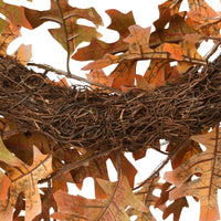 Artificial Autumn Wreath, Decorated with Acorns, Oak Leaves, Autumn Collection, 24 in - National Tree Company