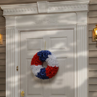 18" Patriotic Rose Wreath - National Tree Company