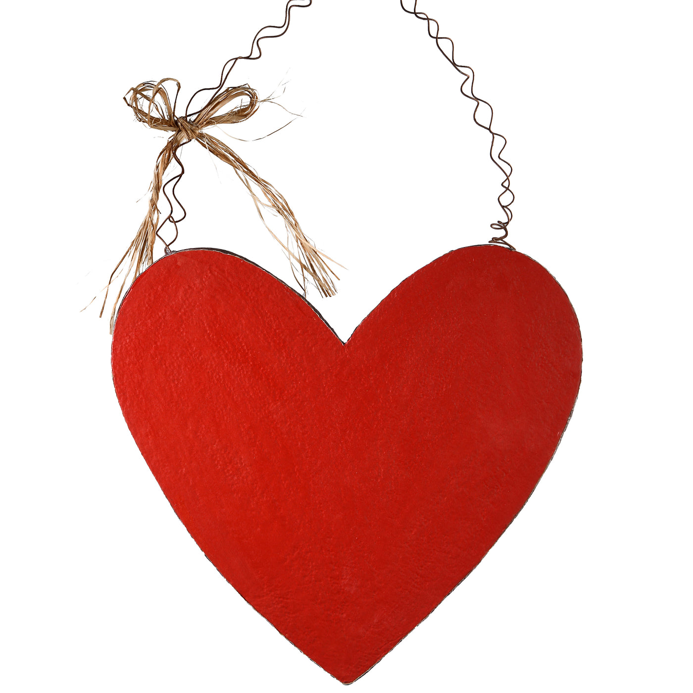 14 in. Valentine's Wooden Heart Hanging Decoration - National Tree Company