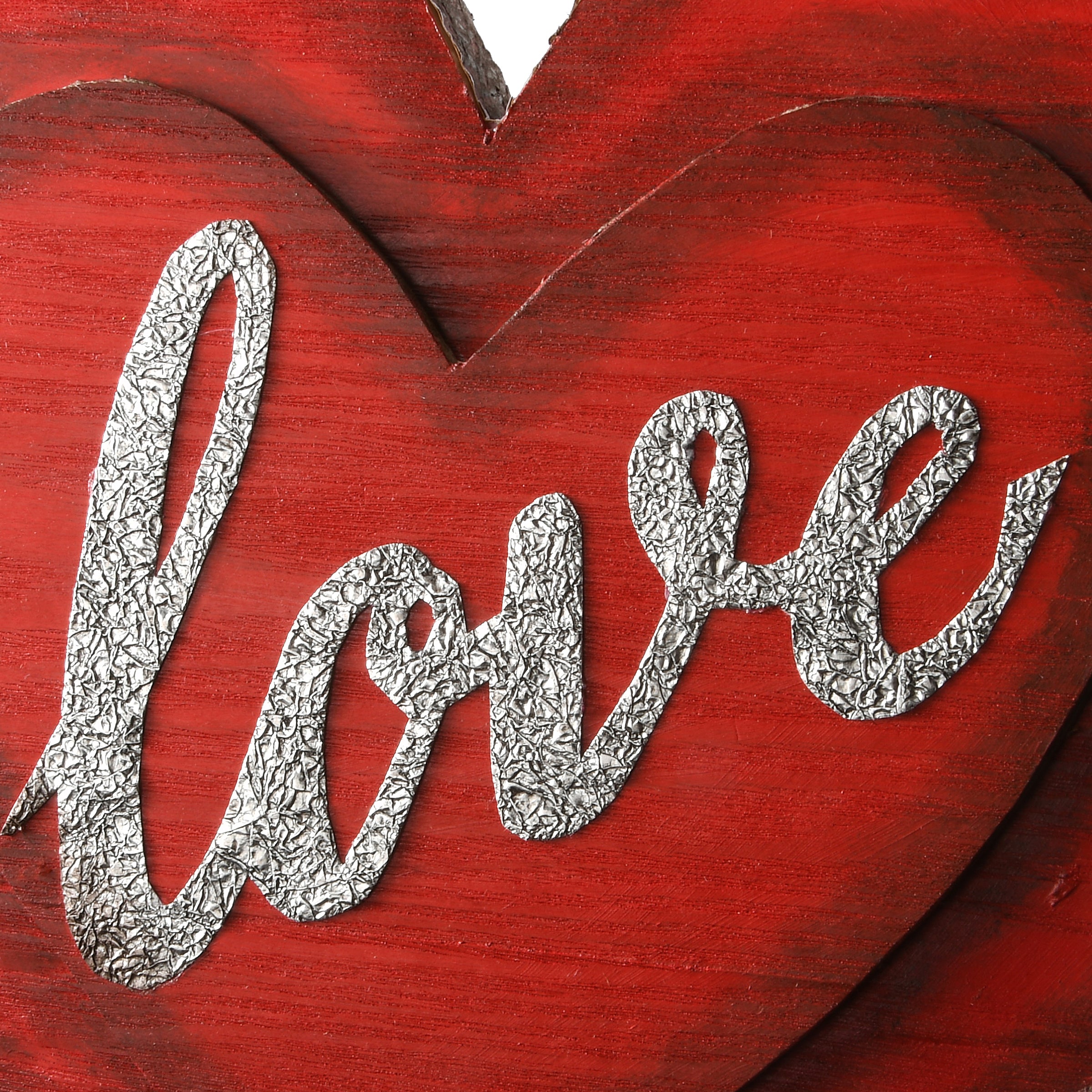 14 in. Valentine's Wooden Heart Hanging Decoration · National Tree