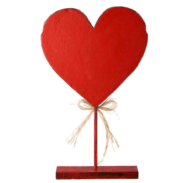 Wooden Heart Table Decoration, Valentine's Day Collection, 17 Inches