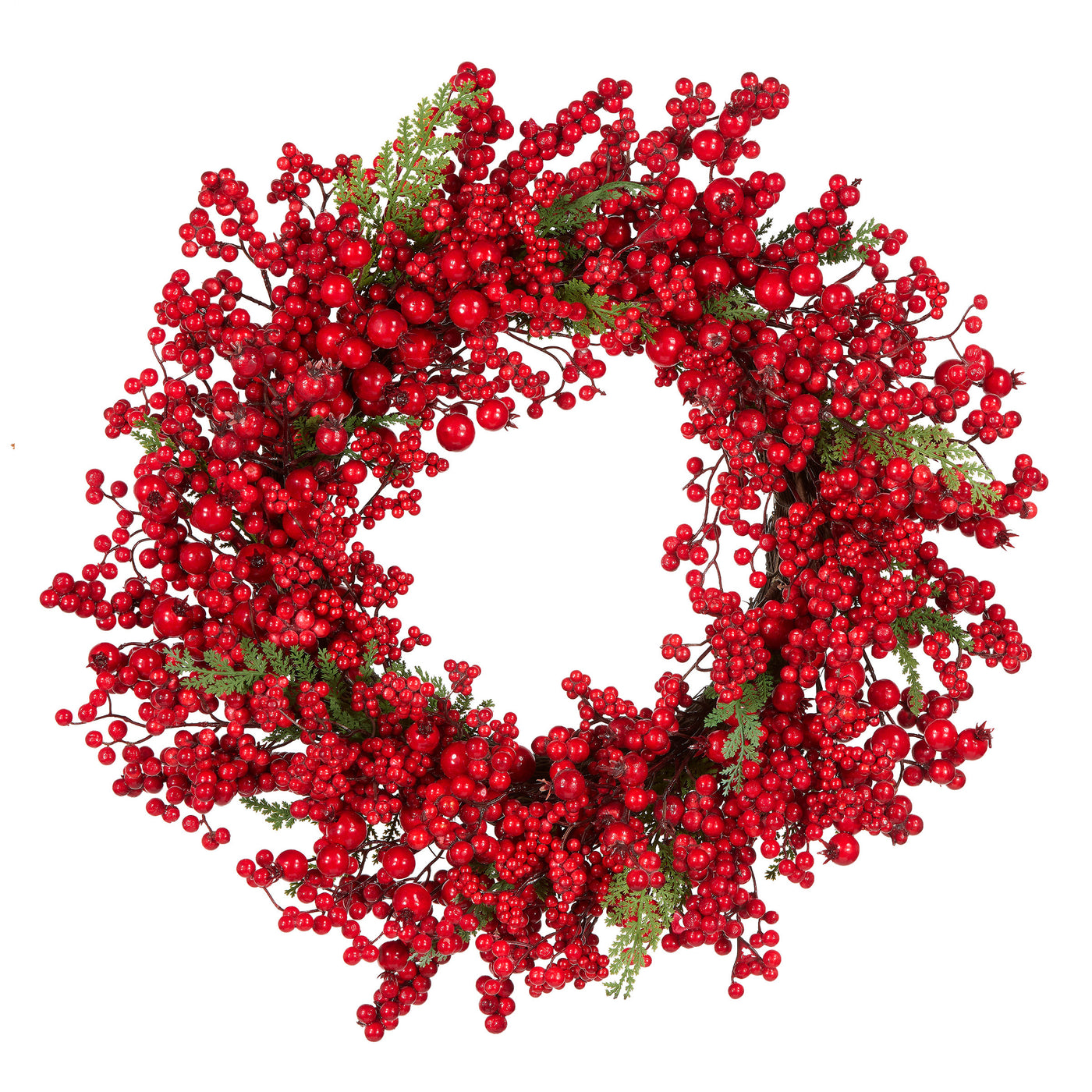24 in. Red Berry Wreath - National Tree Company