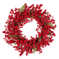 24 in. Red Berry Wreath - National Tree Company
