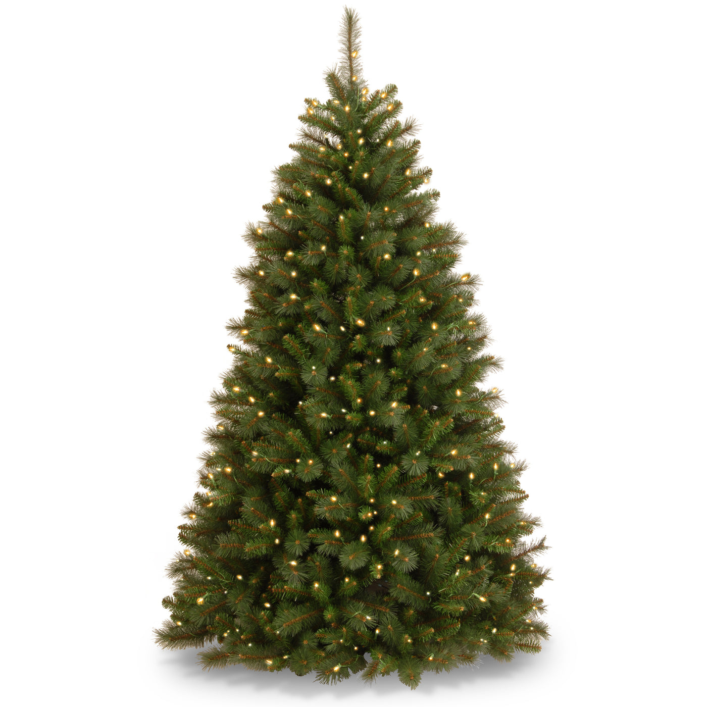 7.5 ft. Pre-Lit Rocky Ridge Pine Medium Tree with Clear Lights - National Tree Company