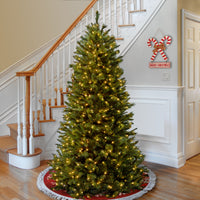 7.5 ft. Pre-Lit Rocky Ridge Pine  Slim Tree with Clear Lights - National Tree Company