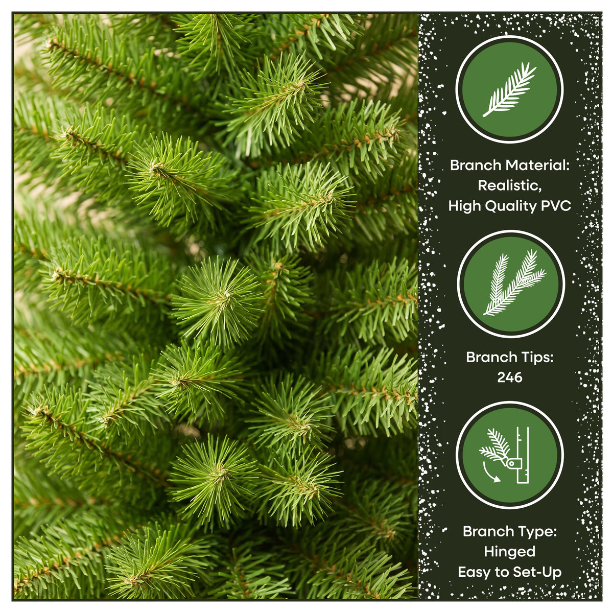 4.5 ft. Rowan Pencil Slim Hinged Tree - National Tree Company