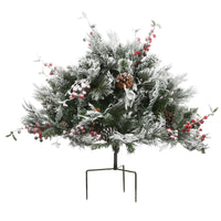 22 in. Pre-Lit Snowy Bedford Urn Filler with LED Lights - National Tree Company