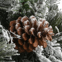4 ft. Pre-Lit Snowy Bedford Pine Tree with Clear Lights, Plug-In - National Tree Company