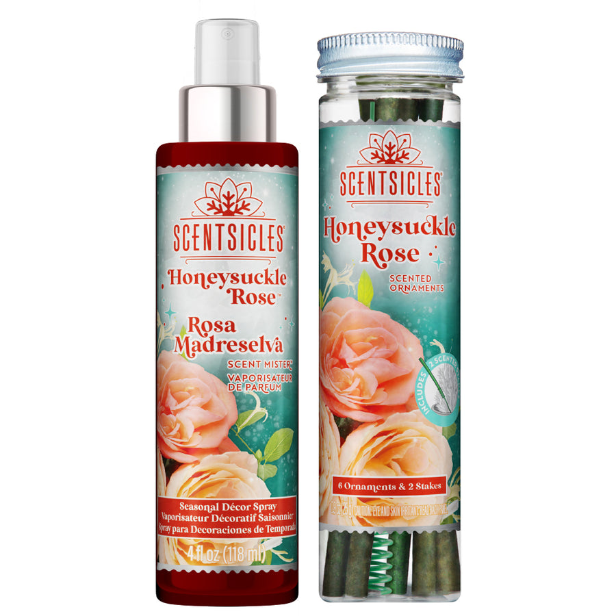 Scentsicles, 6pc Stick, 1 Honeysuckle Rose/Scent Mister 1 Honeysuckle Rose- 2 pack - National Tree Company