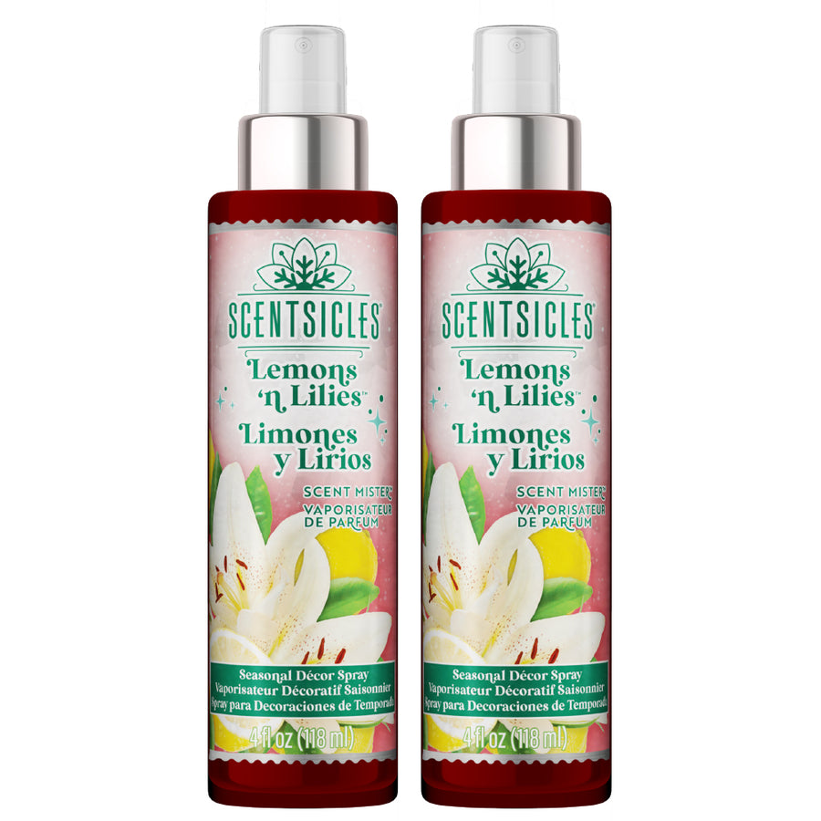 Scentsicles, Scent Mister, Lemon 'n Lilies- 2 pack - National Tree Company