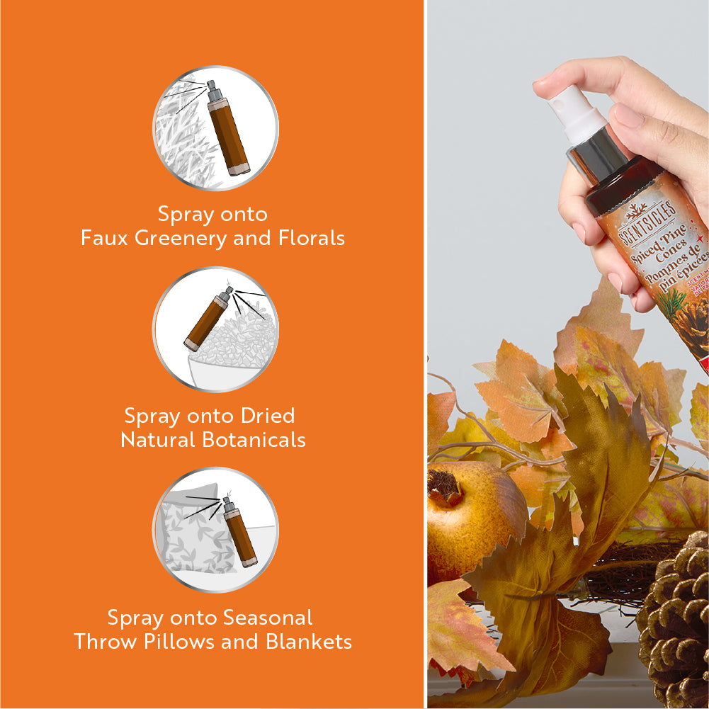 Scentsicles, Scent Mister, 1 Into the Vanilla Woods/1 Autumn 'n Apples/ 1 Spiced Pine Cones- 3 pack - National Tree Company