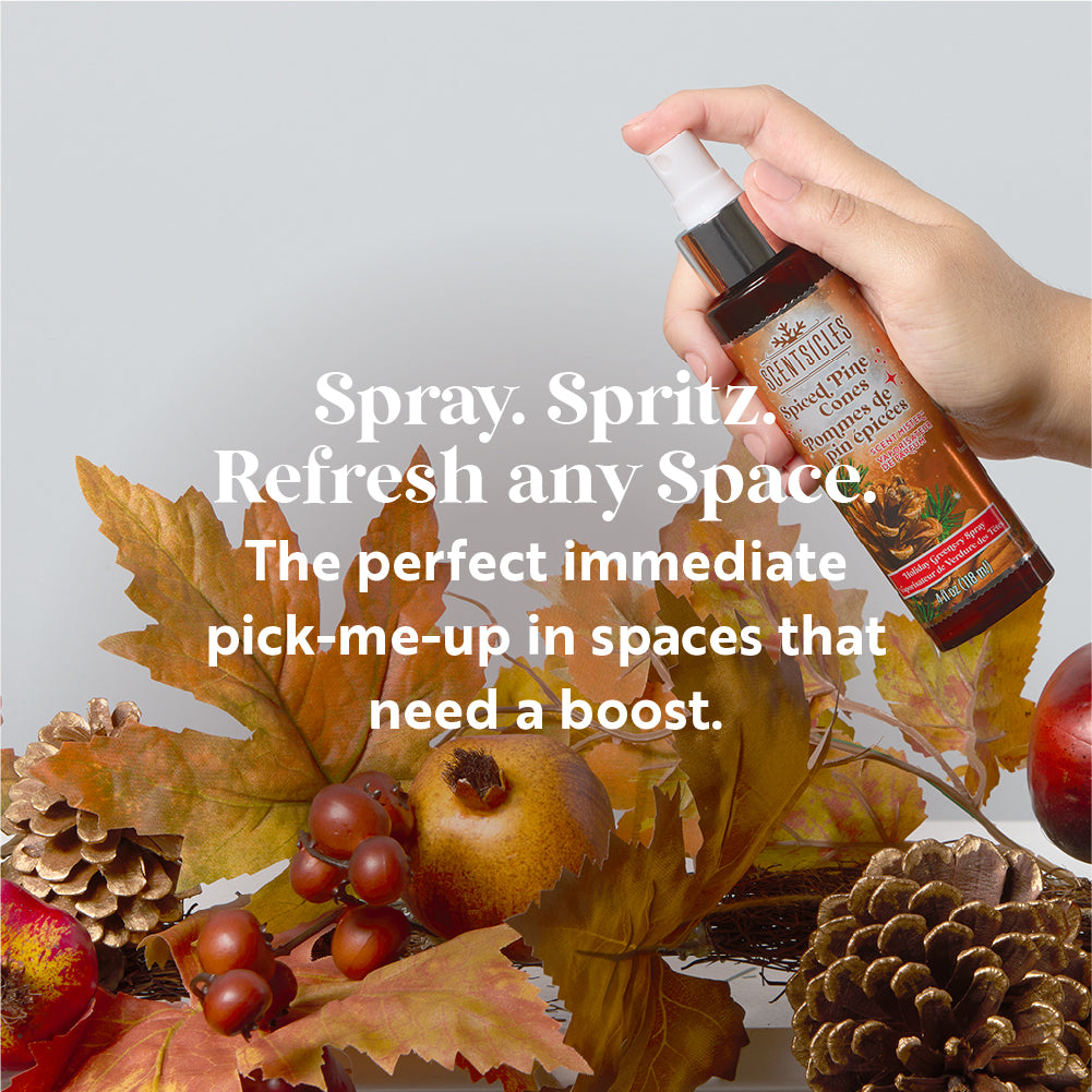 Scentsicles, Scent Mister, 1 Into the Vanilla Woods/1 Autumn 'n Apples/ 1 Spiced Pine Cones- 3 pack - National Tree Company